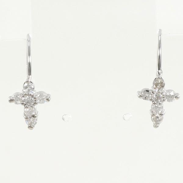 ピアス PT900 プラチナ ダイヤ 0.10 ×2 総重量約0.6g : ワンダー 