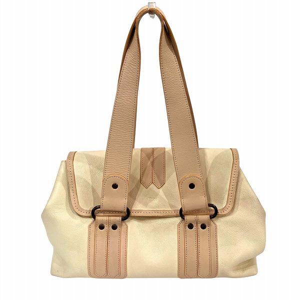 クロエ Chloe レザー ベージュ バッグ ハンドバッグ レディース 中古 