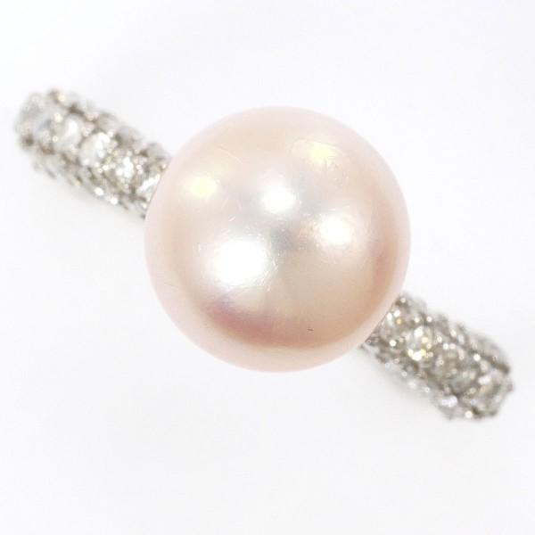 Pt900　プラチナ　指輪　リング　真珠　パール　ダイヤモンド　アクセサリー Pt900 プラチナ パール リング 真珠 指輪の買取実績 | 買取専門