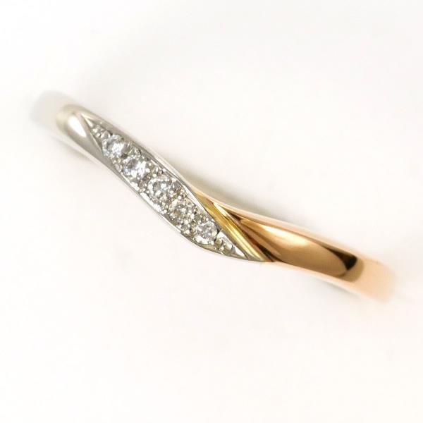 K18 pt900 指輪 リング シチズン ジュエリー PT900 K18PG 指輪 6号 ダイヤ 総重量約2.1