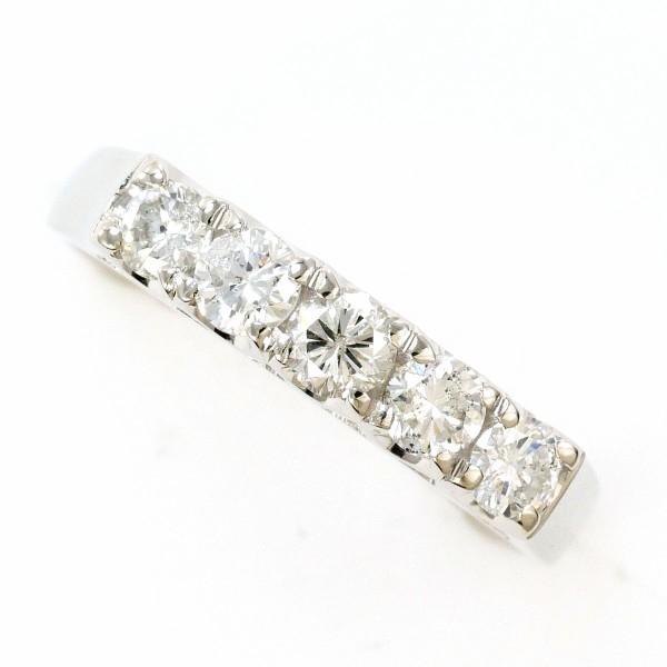 リング PT900 プラチナ 指輪 9号 ダイヤ 0.51 総重量約3.7g : ワンダー