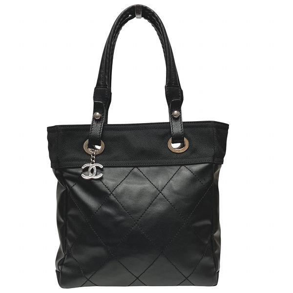 シャネル CHANEL パリビアリッツ A34208 PM コーティングキャンバス バッグ トートバッグ レディース【中古】 CHANEL（シャネル） パリビアリッツ A34208 PM コーティングキャンバス