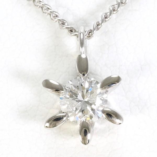 ネックレス PT900 プラチナ PT850 ダイヤ 0.20 総重量約2.8g 約40cm