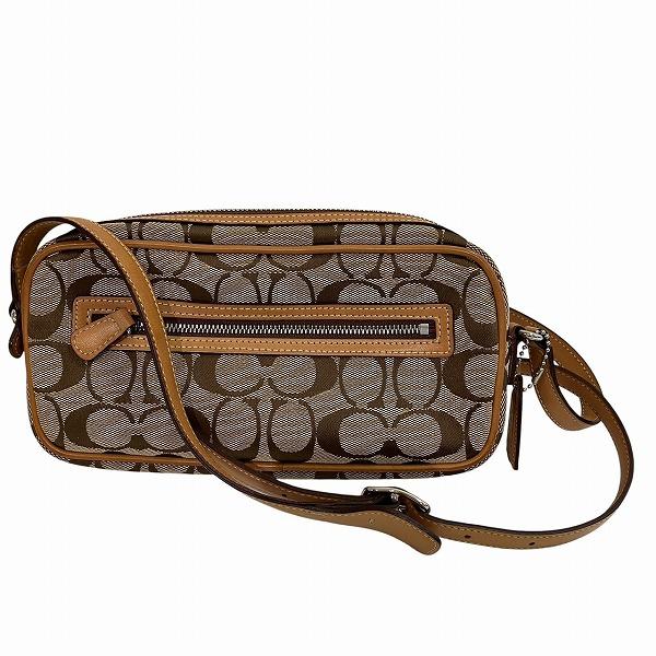 COACH（コーチ） シグネチャー 6616 ブラウン キャンバス×レザー