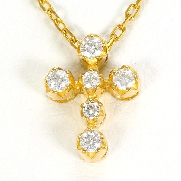 STAR JEWELRY（スタージュエリー） ネックレス K18YG ダイヤ 0.10 総