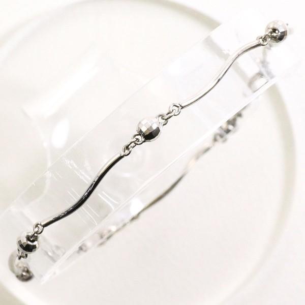 4℃ ブレスレット k18WG 4℃ K18WG ホワイトゴールド アンクレット