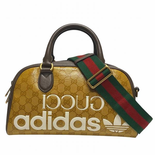 グッチ アディダスコラボ ミニダッフル ハンドバッグ ショルダー 702397 GUCCI（グッチ） ミニダッフル 702397 アディダスコラボ 2way バッグ