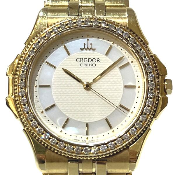 セイコー クレドール パシフィーク 8J81-6A40 クォーツ 18KT ダイヤ