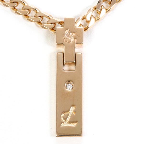 レダシルマ ネックレス K10PG ダイヤ 0.03ct 総重量約22.8g 約53cm