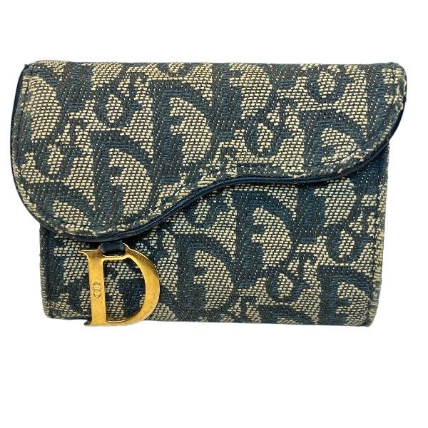 ディオール トロッター 二つ折り名刺入れ ユニセックス 財布 中古