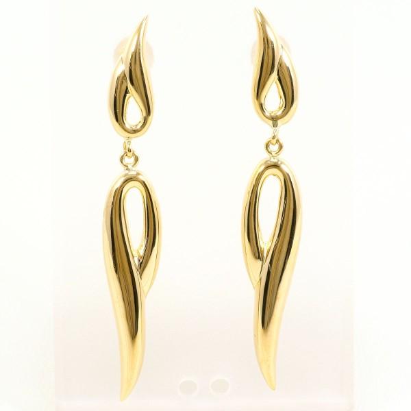 K18 YG イエロー ゴールド ダブル パール ピアス 18金 ピアス K18 18金 YG イエローゴールド 総重量約2.5g : ワンダー