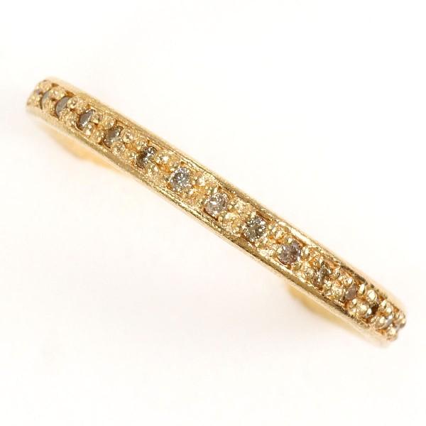 リング シエナロゼ K10YG 指輪 11号 ブラウンダイヤ 0.085 総重量約1.4