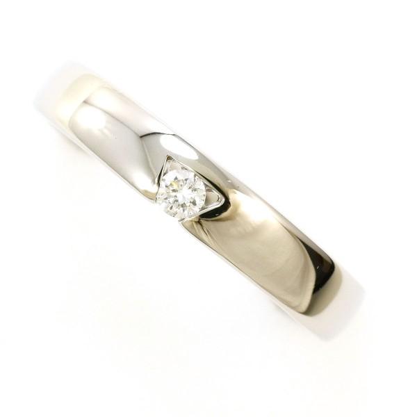 リング PT900 プラチナ 指輪 12.5号 ダイヤ 0.05 総重量約4.5g