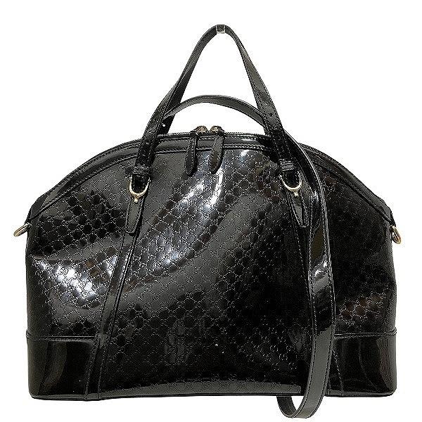 GUCCI グッチシマ マイクロ ブラック309617 レザー ハンドバッグ GUCCI（グッチ） マイクログッチシマ 309617 2WAY バッグ ハンドバッグ