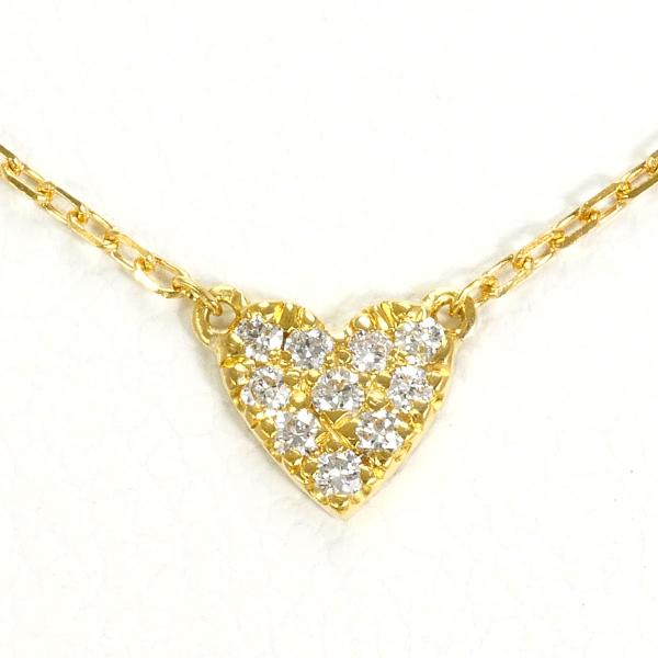 AHKAH（アーカー） ネックレス K18YG ダイヤ 0.05ct 総重量約1.4g 約