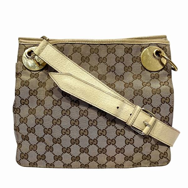 グッチ GUCCI 120841 GGキャンバス バッグ ショルダーバッグ レディース 送料無料 【中古】 GUCCI（グッチ） GGキャンバス ショルダーバッグ 120841 ブラック