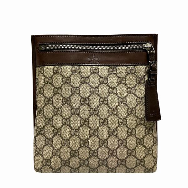 【美品】GUCCI GGスプリーム PVC レザー　ショルダーバッグ スクエア GUCCI（グッチ） ショルダーバッグ GGスプリーム PVC レザー 92562