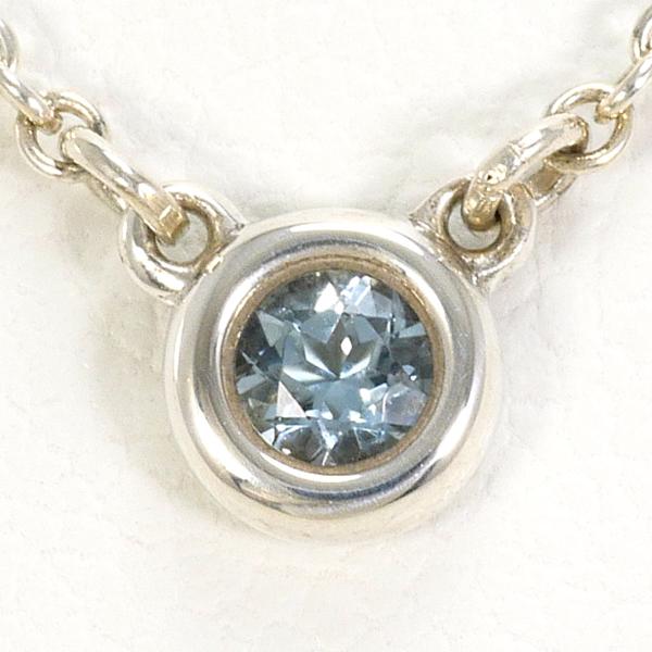 極美品⭐︎即発送！ティファニー　ネックレス　バイザヤード　アクアマリン　925 TIFFANY&Co.（ティファニー） バイザヤード ネックレス シルバー925
