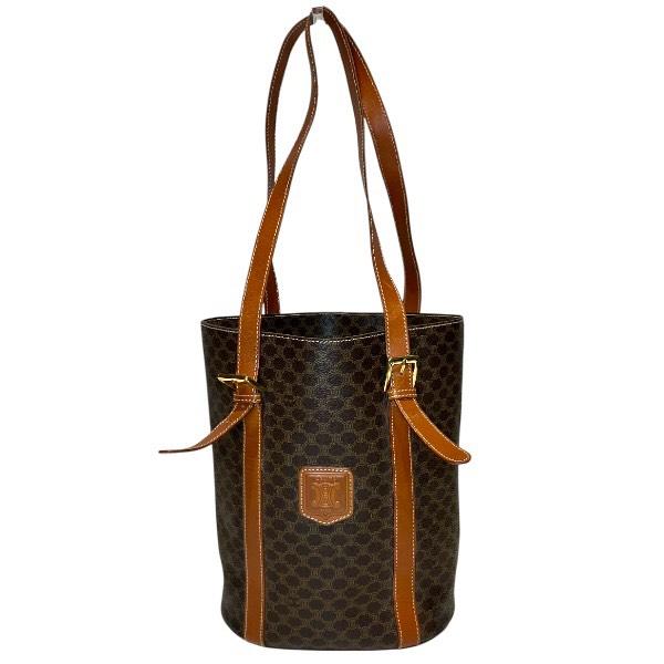 セリーヌ CELINE マカダム柄 バケツ型 バッグ トートバッグ ショルダー 