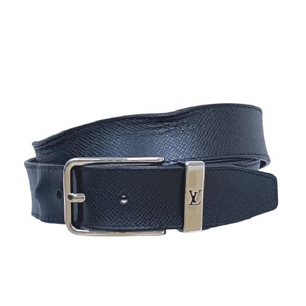 ルイヴィトン Louis Vuitton サンチュール ポンヌフ M0000 ブラック×シルバー ブランド小物 ベルト メンズ 送料無料 【中古】 LOUIS VUITTON（ルイ・ヴィトン） サンチュール ポンヌフ M0000