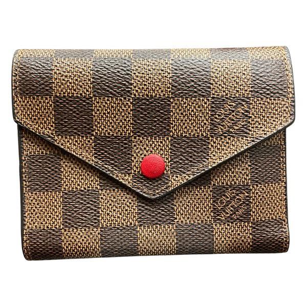 ルイヴィトン ダミエ ポルトフォイユ ヴィクトリーヌ 中古お財布 LOUIS VUITTON（ルイ・ヴィトン） ダミエ ポルトフォイユ