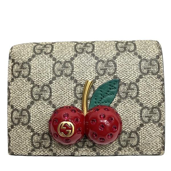 GUCCI（グッチ） GUCCI GGスプリーム チェリーミニウォレット 476050 2