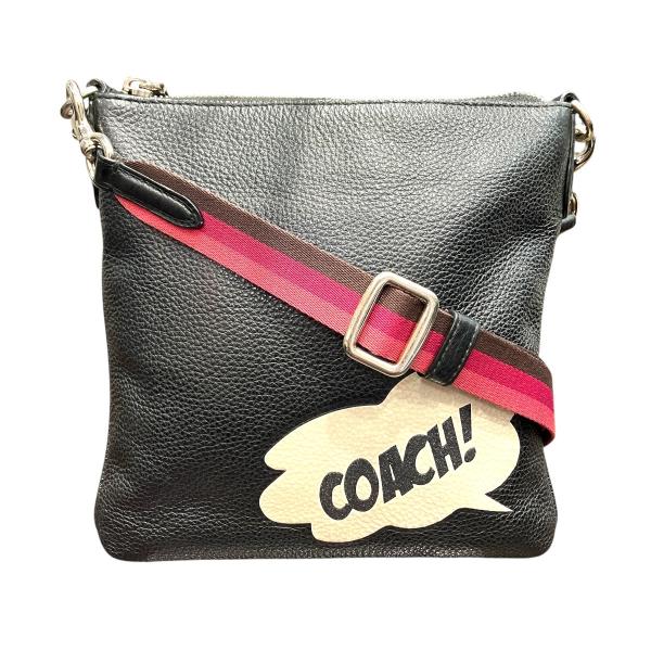 コーチ COACH マーベルコラボ ショルダーバッグ レザー 4117 送料無料 【中古】 COACH（コーチ） マーベルコラボ ショルダーバッグ レザー 4117 メンズ