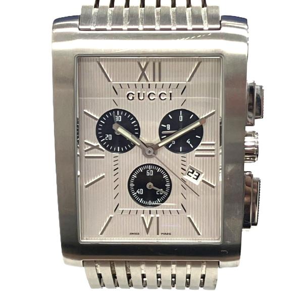 グッチ GUCCI Gメトロ 腕時計 総重量約140.4g SS SS クオーツ シルバー文字盤 8600M 送料無料 【中古】 GUCCI（グッチ） GUCCI Gメトロ 腕時計 総重量約140.4g SS SS クオーツ