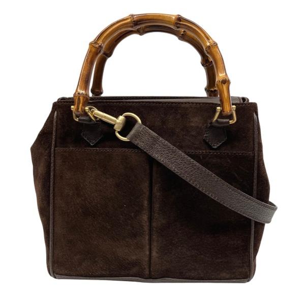 GUCCI（グッチ） ハンドバッグ バンブー スエード 000・122・0316