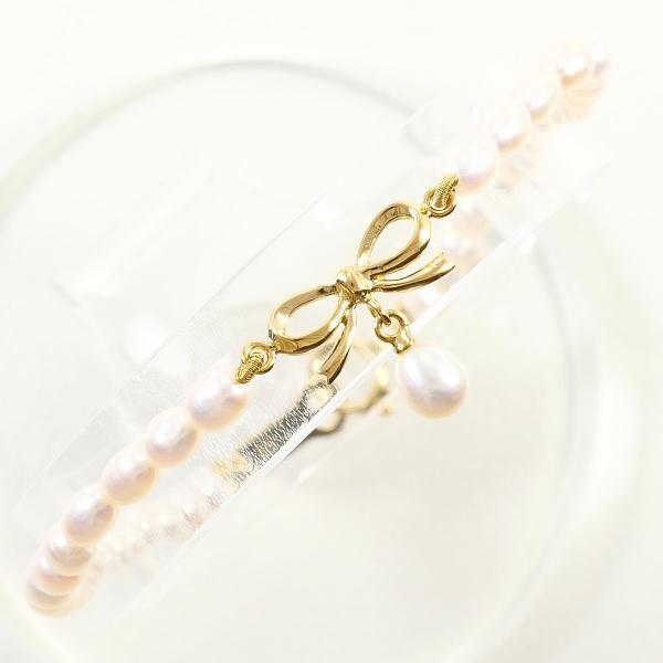 タサキ TASAKI ブレスレット K18YG パール 総重量約3.2g 約17cm ジュエリー
