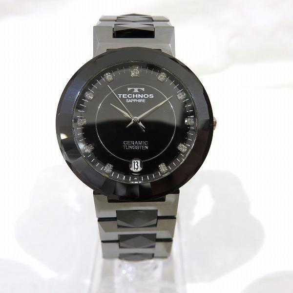 テクノス サファイヤ Tem657 クォーツ タングステン セラミック 時計 腕時計 メンズ レディース 中古 ワンダープライス Yahoo 店 通販 Yahoo ショッピング