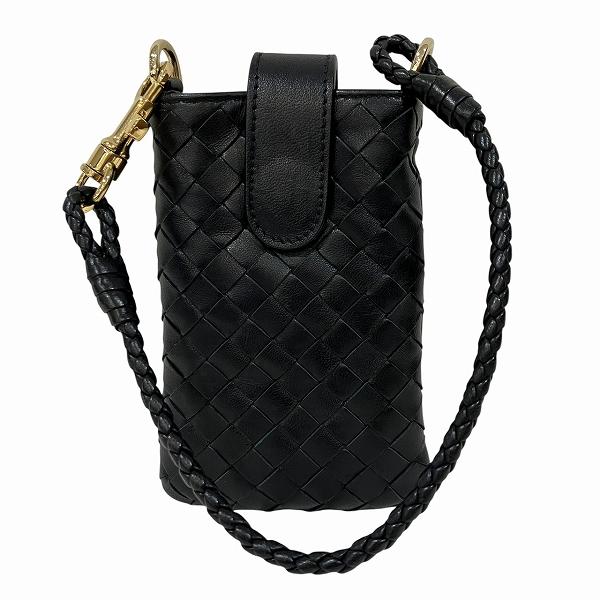 ボッテガ・ヴェネタ イントレチャート レザー スマホケース ブランド小物 ポーチ メンズ【中古】 ボッテガ・ヴェネタ イントレチャート レザー スマホケース ブランド