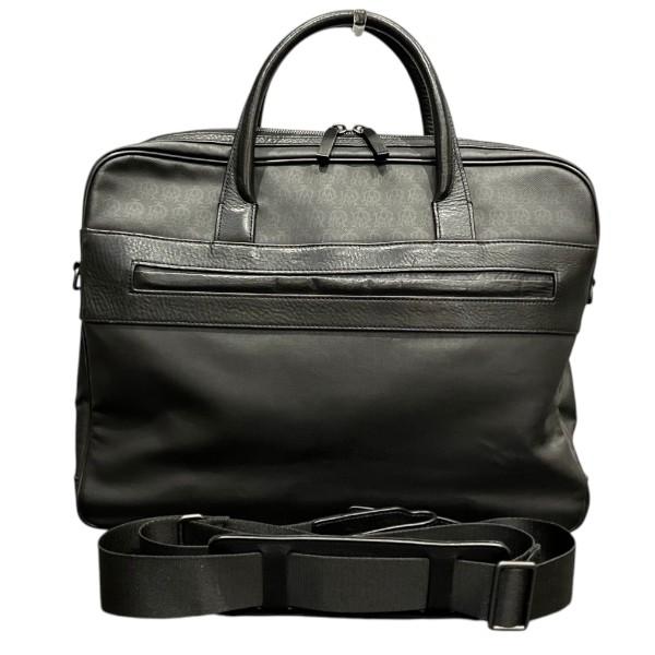 dunhill ダンヒル PVC×レザー ビジネスバッグ ブリーフケース 正規品 dunhill（ダンヒル） PVC レザー 総柄 2WAY バッグ ビジネスバッグ