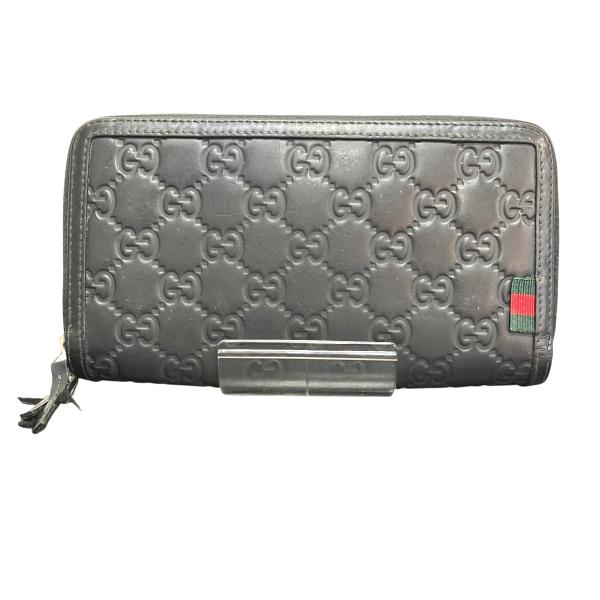 グッチ GUCCI 295830 長財布 メンズ 送料無料 【中古】 GUCCI（グッチ） 長財布 レザー 295830 メンズ 中古 : ワンダー
