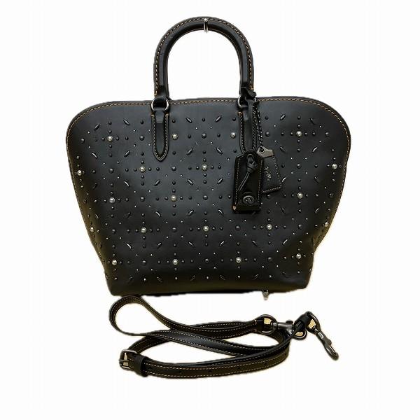 コーチ COACH ダコタサッチェル スタッズ 12163 バッグ ハンドバッグ 