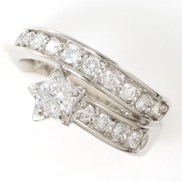 リング PT900 プラチナ 指輪 10.5号 ダイヤ 0.326 VS2 0.45 鑑定書 総  