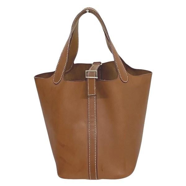 HERMES ブラウン トートバッグ フラップ付き HERMES（エルメス） ピコタンロックPM ブラウン バッグ トートバッグ