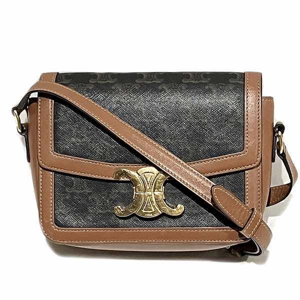 セリーヌ CELINE ティーントリオンフ ブラウン バッグ ショルダー 