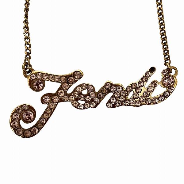 FENDI フェンディ　ラインストーン　ネックレス　エフイズ 楽天市場】FENDI（フェンディ）エフ イズ ネックレス ラインストーン