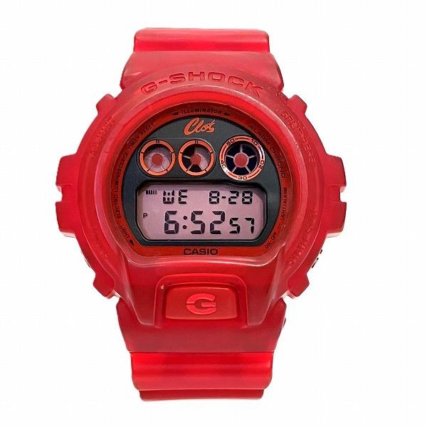 カシオ G-SHOCK DW-6900CL クォーツ CLOT 時計 腕時計 メンズ 中古 