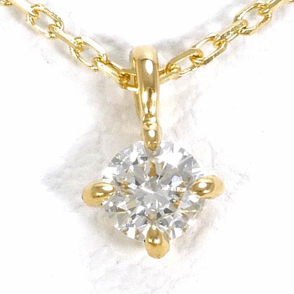 ete ネックレス エテ K18YG ダイヤ 0.06 箱 総重量約0.8g 約40cm 