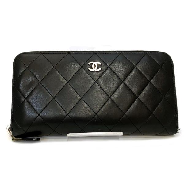 CHANELシャネル⭐️マトラッセ⭐️ラウンドファスナー長財布⭐️ココマーク⭐️ラム‼️ CHANEL（シャネル） ココ マトラッセ 長財布 ラウンドファスナー