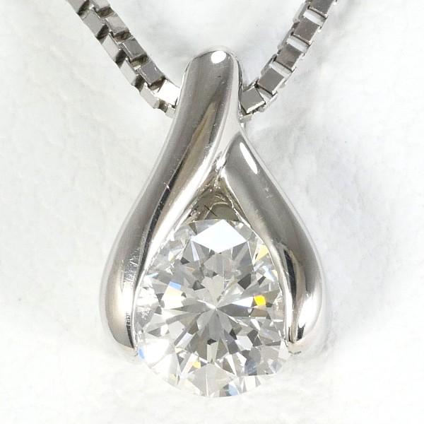 ネックレス PT900 プラチナ PT850 ダイヤ 0.34 VS1 鑑定書 総重量約3.3