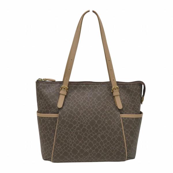 NINA RICCI ニナリッチ 2WAYハンドバッグ  ロゴ PVC    ブラウン レディース / 240001195717 中古・古着通販】NINA RICCI (ニナリッチ) 2WAYバッグ ブラウン