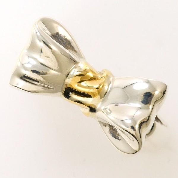 TIFFANY&Co.（ティファニー） リング ボウ K18YG シルバー 指輪 9号 総