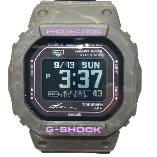 カシオ CASIO 五十嵐カノア シグネチャー 腕時計 総重量約46.5g 樹脂 樹脂 ソーラー ブラック文字盤文字盤 GBX-H5600KI-5JR メンズ 中古
