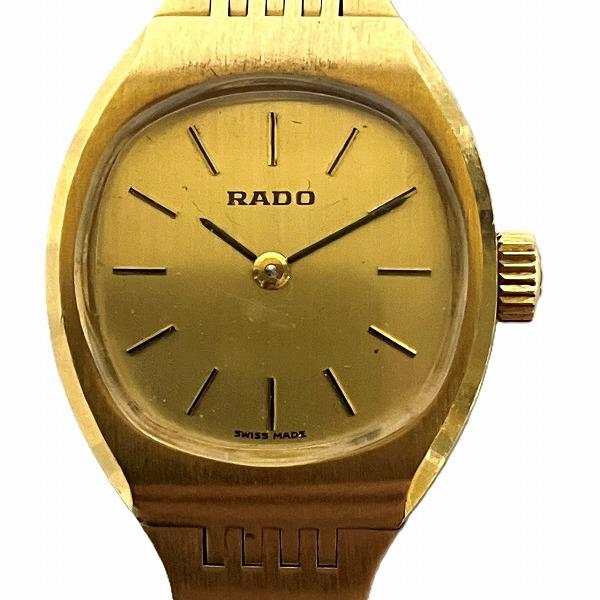 【稼働/新品ベルト】ラドー　自動巻き　デイト　腕時計　ゴールド　レディース ラドー 332.3229.2 手巻き ゴールド 時計 腕時計 レディース 中古