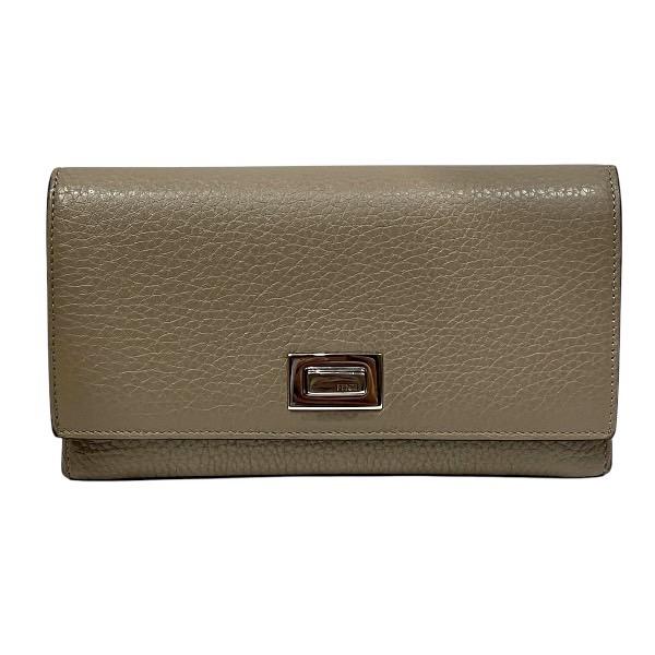フェンディ FENDI ピーカブー 8M0437-A91B-209-1835 グレージュ 長財布 レディース 小物 送料無料 【中古】【あす楽】 FENDI（フェンディ） ピーカブー 8M0437-A91B-209-1835 グレージュ 長