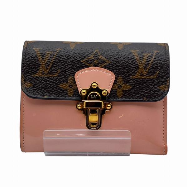 ルイヴィトン Louis Vuitton モノグラム×ヴェルニ ポルトフォイユ・チェリーウッドコンパクト M61911 財布 3つ折り財布 レディース【中古】 LOUIS VUITTON（ルイ・ヴィトン） モノグラム×ヴェルニ ポルトフォイユ