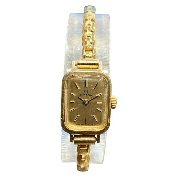 オメガ 手巻き ヴィンテージ ゴールド 時計 腕時計 レディース 中古